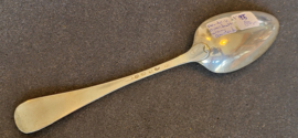 Zilver lepel van Hendrik Overhulsman Amsterdam 1785 22 cm 57 gram.