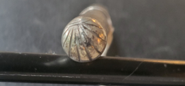 Naalde koker antiek 19e eeuw 1828 zilver 10,5 cm 15 gram.