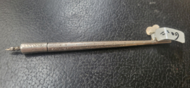 Pootlood houder zilver compleet met vleugel 11 cm 7 gram oud zwaartje.
