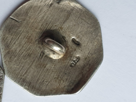 5 Zilver rijder knoop 1860 H.J jonker meppel netjes 22 mm lot23