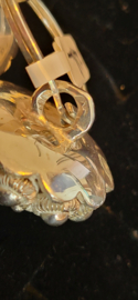 Zeer grote zilveren keelknopen voor klederdracht 3 cm  1870 18 gram