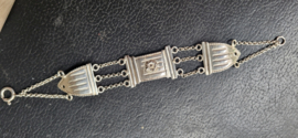 Zilver krabarmb gemaakt van bijbelslot 14 gram 18 cm/2 cm biedemeier