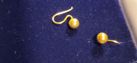 14 kr gouden knopjes met haken leuk klein voor kits bol 5 mm  0,60 gram
