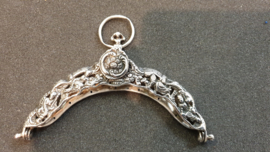 Mooie sleetse Tasbeugel zilver 1892 14 cm