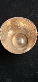 Zilver emmertje naar antiek model hoogte 3cm dia.. 4 cm