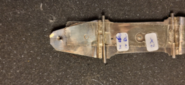 Zilveren bijbelslot  boekmaat 4,8 cm totaal lengte 11 cm.