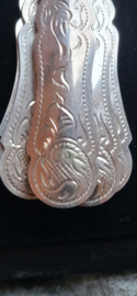 Mokka lepeltjes zilver 9 cm  41 gram 1973.