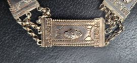Zilver krabarmb gemaakt van bijbelslot 22 gram 18 cm/2,2 cm biedemeier