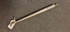 Zilver potlootstift houder kompleet met schroefje 11 cm antiek .