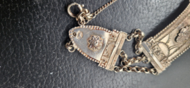 Zilver krabarmb gemaakt van bijbelslot 22 gram 18 cm/2,2 cm biedemeier