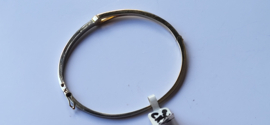Gouden bicoller spang armband met briljant van 0,20 vvsi TW  van Le Chic.