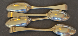 4x lepel van Johannes selling amsterdam 1788 22 cm 260 gram .
