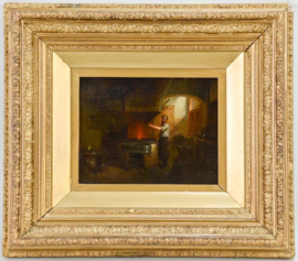 Hendricus Johannes Scheeres: (Dutch 1829-1864) 45x 40 hoge kwaliteit
