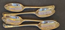 4x lepel van Johannes selling amsterdam 1788 22 cm 260 gram .