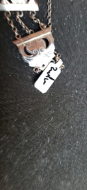 Zilveren krabarmband  2,5 cm breed 17 cm lang,