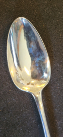 Zilver lepel van Hendrik Overhulsman Amsterdam 1805 22 cm 78 gram.