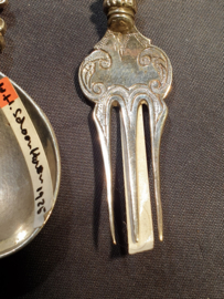 Zilver set  W H Schoonhoven 61 gram  1930 14 cm