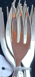 Vorkjes zilver 1975 11 cm 54 cm.