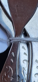 Vorkjes zilver 1975 11 cm 54 cm.