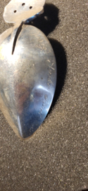 Geboorte lepel van Sustring A M 1887 Sneek 72 gram 21 cm. met text.