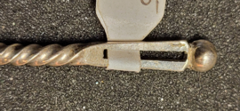 Zilver oorboortje  7 cm 1855