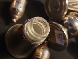 Partij strooier zilver en met glas binnenwerk .