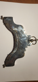 Grote  zilveren papagaaien beugel 1841 232 gram Middelburg.