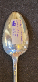 Zilver lepel van Hendrik Overhulsman Amsterdam 1805 22 cm 78 gram.