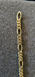 Gouden figaro armband massief 10 gram 19 cm. nieuwstaat.