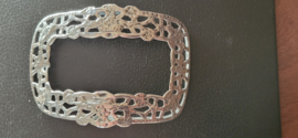 Schoengesp 36 gram 10 bij 7 cm Schoengesp zilver.