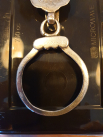 18e eeuw rokhaak en ring sluiting zilver nette staat  keur niet goed leesbaar