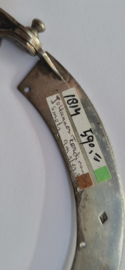 Grote zware zilveren beugel amsterdam 240 gram gemaakt door..