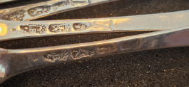 Zilver 6x  van Lois de Haan 1782 nette staat Rotterdam 21 cm 360 gram.