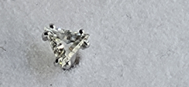 Mooie set triangel geslepen diamanten in witgoud nieuw 0.25 crt.