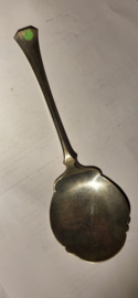 Ziveren Dienlepel  Jan Boon 1907 Schoonhoven 50 gram 19 cm.