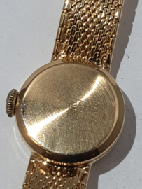 Vintage Gouden dames horloge met gouden 18 Kr band  20 gram 17 cm.
