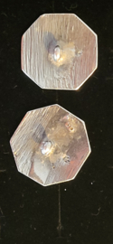 Mooie grote zilver rijders zilver klederdracht knopen.25 mm als set