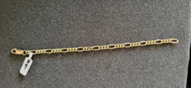 Gouden figaro armband massief 10 gram 19 cm. nieuwstaat.