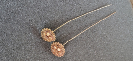 Antiek mutsbellen van Friesland 1870 netjes gekeurt 3.9 gram 10 cm lang.
