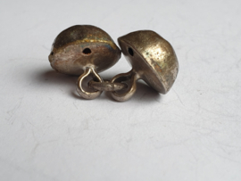 Set begin 18e eeuwse Kinder keel knoopjes zilver Zuidholland. nette staat 13 mm