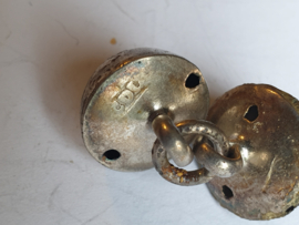 Set begin 18e eeuwse Kinder keel knoopjes zilver Zuidholland. nette staat 13 mm