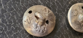 2x 18e eeuw knopen  1783 zilver  gebied merken aanwezig gelderland.