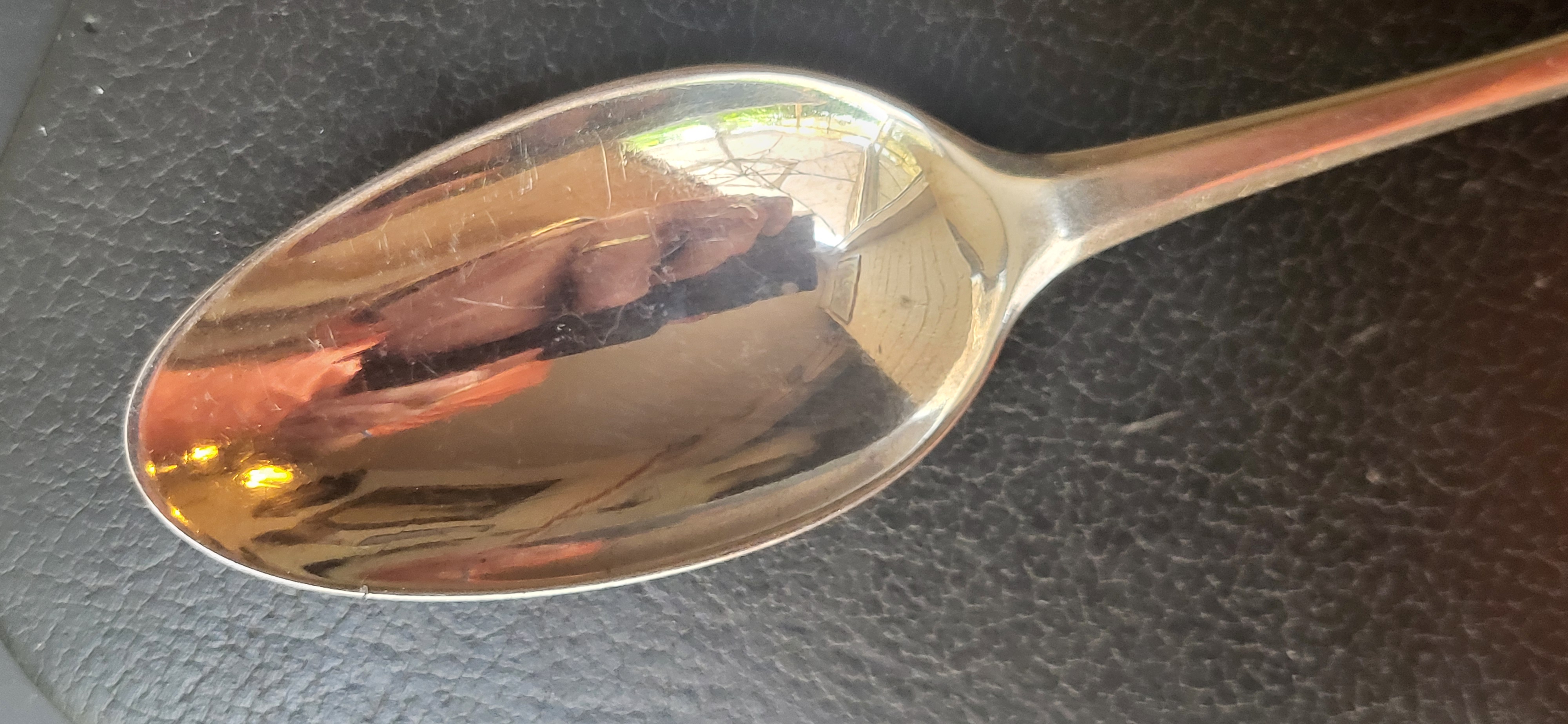 Zilver lepel van Dirk Egeling 1765 Utrecht  21 cm 62 gram. schaars.