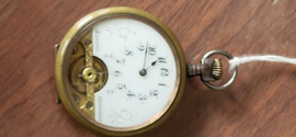 Mooi tweede model Hebdomas 8 dagen zakhorloge werken en nette staat.