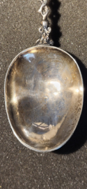 Zilver geboorte lepel allegorische voorstelling Hoop geloof 1818. Volkert.