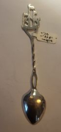 J Bos hoorn1865 Makkem lepel met schip. 13 cm.