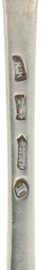 (2) Lepels (Roelof Helweg 1776-1811) zilver. 1768 Amsterdam