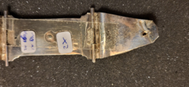 Zilveren bijbelslot  boekmaat 4,8 cm totaal lengte 11 cm.