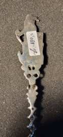 Zilver geboorte lepel allegorische voorstelling Hoop geloof 1818. Volkert.