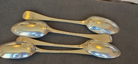 4x lepel van Jan Vis  1795  amsterdam  21 cm 410 gram nette staat.